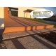 Listoni WPC Prime per pavimento decking 2200x140x25mm - Teak