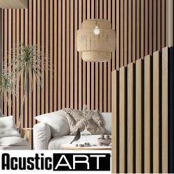 Pannello acustico fonoassorbente TEAK 7X - 2650x300mm - AcusticART